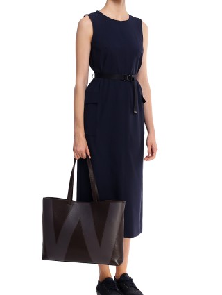 Тёмно-Синее платье WEEKEND MAX MARA: фото 1 - Invogue